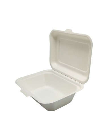 Envases de fibra de caña de azucar hot dog o snack 180 x 135 mm 500 uds