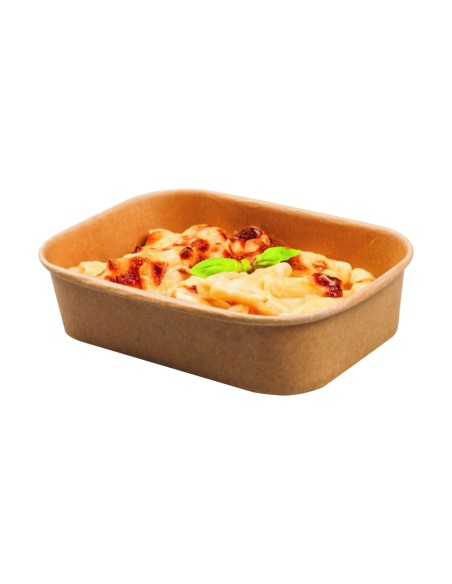 Envases multifood lí­nea Take Away Kraft-Blanco 500ml 500 uds