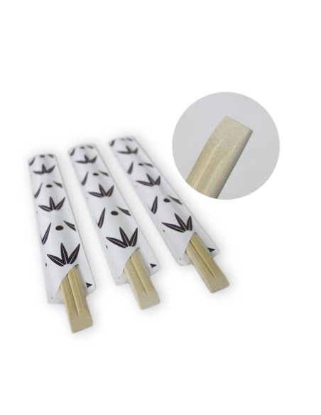 Palillos de bambu con fundas de papel 210 mm 2000 uds