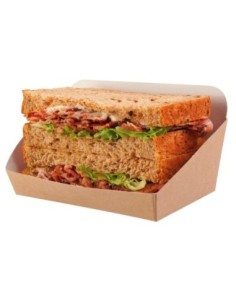 Envase take away kraft 2 compartimentos 150 x 120 x 65mm 300 uds