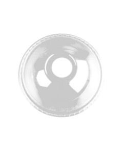 Tapas cupula con agujero 78 mm PET ultratransparente 1000 uds