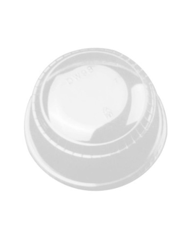 Tapas cupula plana cerrada 98 mm PET ultratransparente 1000 uds