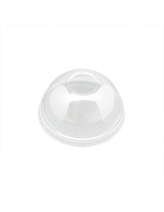 Tapas cupula sin agujero 74 mm PET ultratransparente 1000 uds