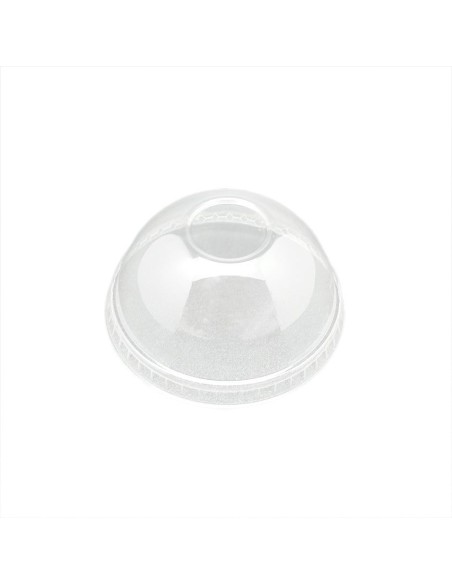 Tapas cupula sin agujero 74 mm PET ultratransparente 1000 uds