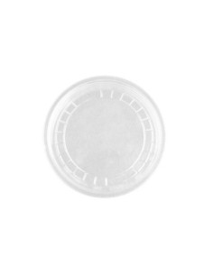 Tapas plana cerrada 92 mm PET ultratransparente 1000 uds