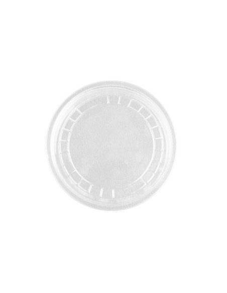 Tapas plana cerrada 92 mm PET ultratransparente 1000 uds