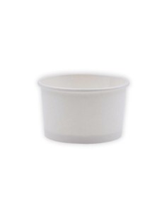 Tarrinas de papel para helados blancas 180 ml 6 Oz 1000 uds
