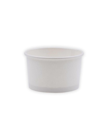 Tarrinas de papel para helados blancas 180 ml 6 Oz 1000 uds