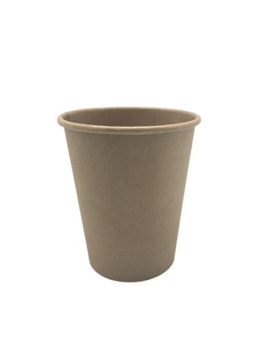 Vasos de papel Full Kraft 80 mm 240 ml 8 Oz 1000 uds