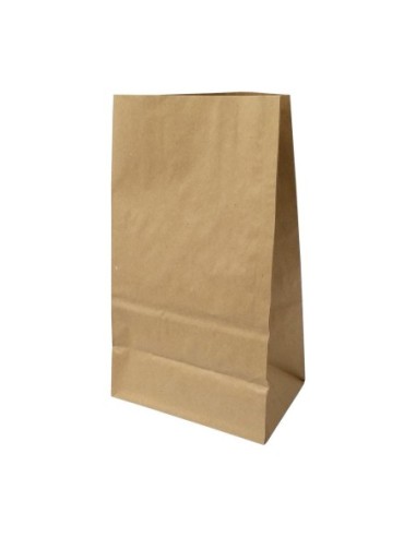 Bolsa de papel americana 18 + 12 x 32,5 cm 500 uds