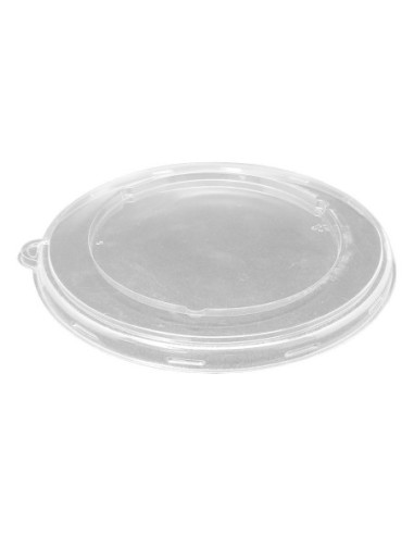 Tapas cúpula con agujero  98mm PET Ultratransparente 1000 uds