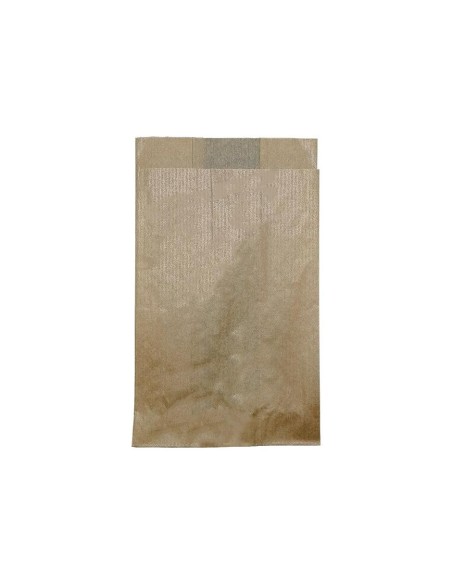 Bolsa kraft de papel bolleria o panaderia multiuso 12 + 6 x 20 cm 1000 uds