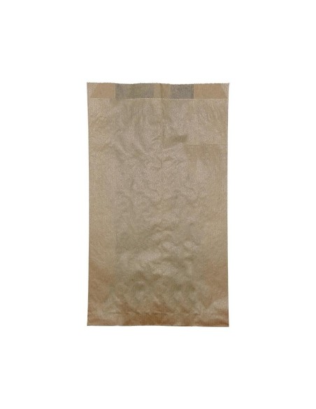 Bolsa kraft de papel bolleria o panaderia multiuso 14 + 6 x 25 cm 1000 uds