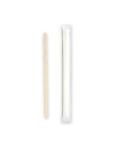 Agitadores de madera 140 x 6 x 2 mm con funda 10000 uds