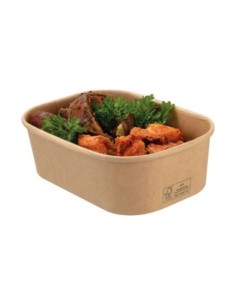 Barqueta Kraft Antigrasa 114 x 67 x 39mm 1000 uds