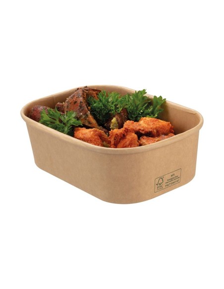 Barqueta Kraft Antigrasa 114 x 67 x 39mm 1000 uds