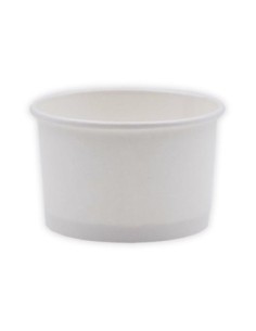 Tarrinas de papel para helados Blancas 240ml 8 Oz 1000 uds