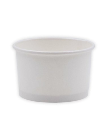 Tarrinas de papel para helados Blancas 240ml 8 Oz 1000 uds