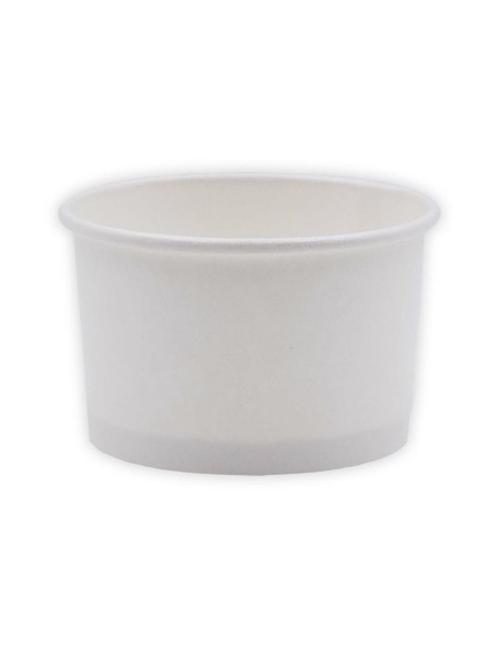 Tarrinas de papel para helados Blancas 240ml 8 Oz 1000 uds