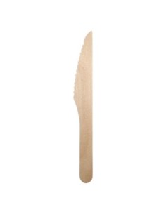 Cuchillo de madera encerada 165 mm 2000 uds