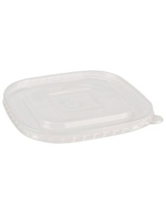 Tapa plana con cruz PET Ultratransparente  98mm 1000 uds