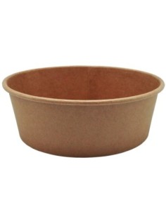 Ensaladera de carton 1300 cc 185 mm sin tapa 300 uds