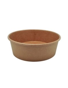 Ensaladeras de carton 500 cc 150 mm sin tapa 300 uds